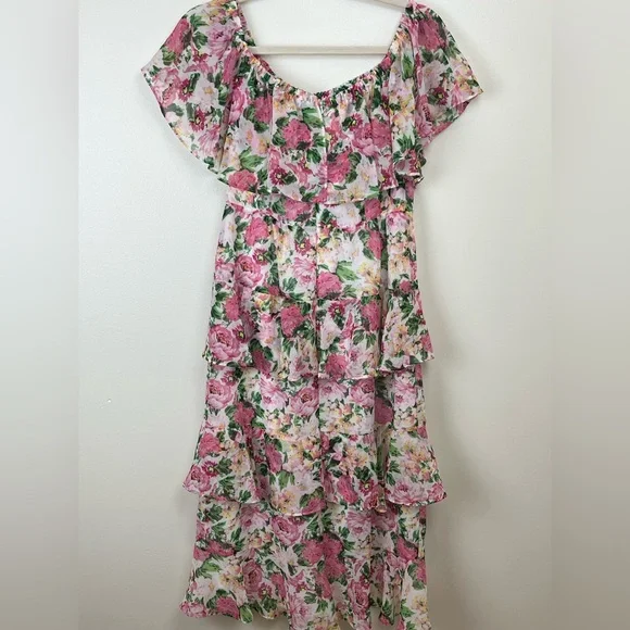 NWT Wayf women’s floral Lira midi Dress. Size Medium - Picture 11 of 12